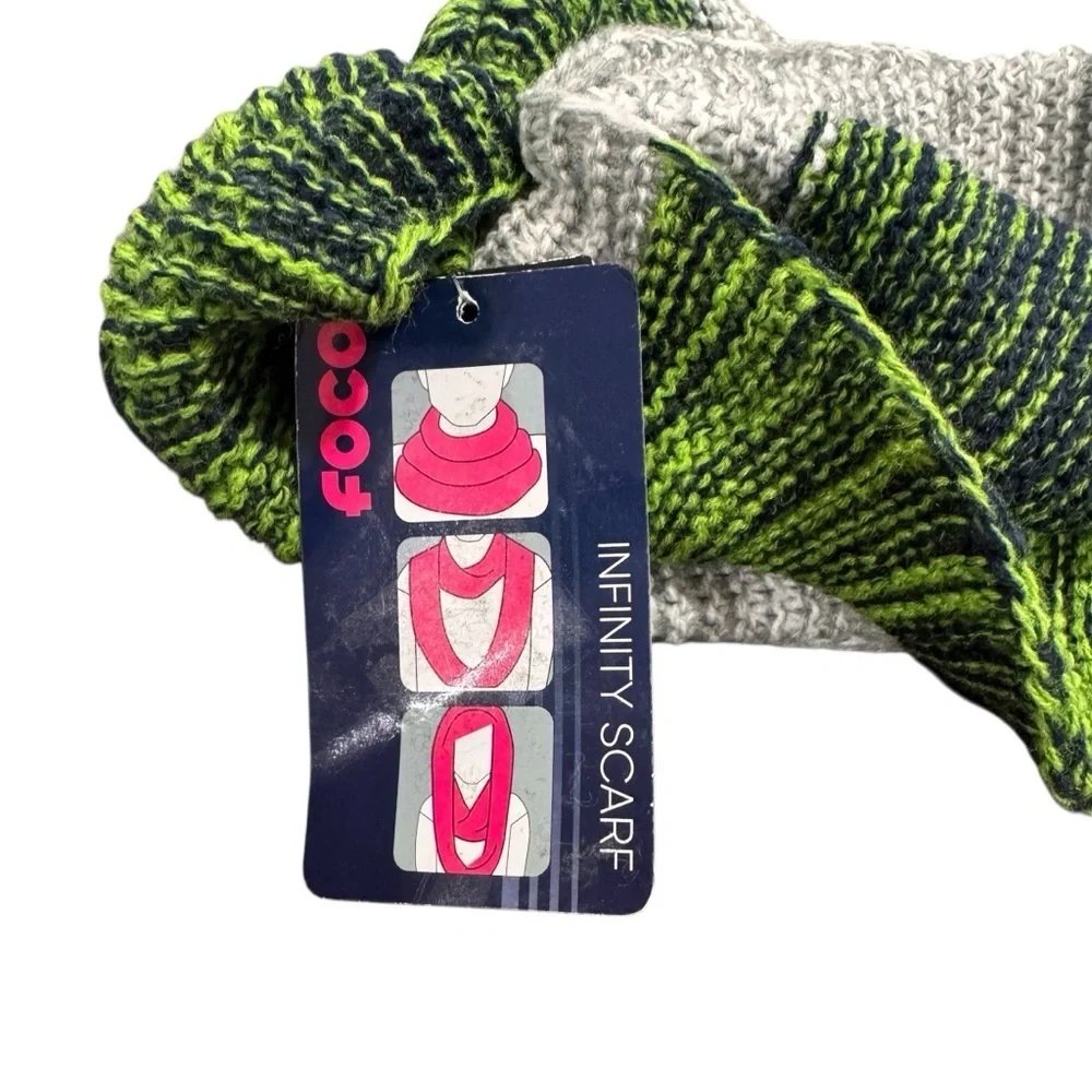 Seattle Seahawks Collection Forever Collectibles Knit Infinity Scarf NFL New NWT